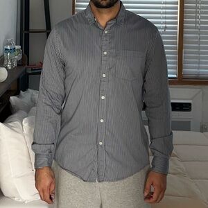 Goodfellow & Co Men's Pinstripe Button Down Shirt